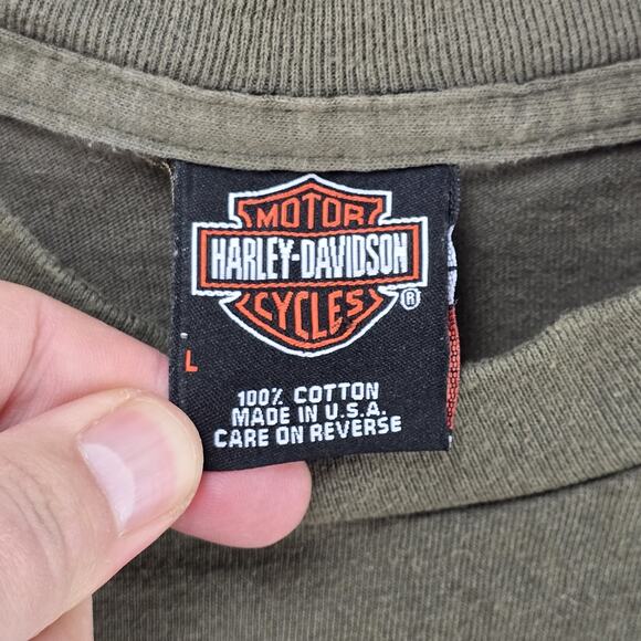 Vintage Harley Davidson Shirt Large Venture Eagle Single Stitch USA Made - Picture 7 of 14